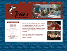 Tablet Screenshot of petesseafood.com